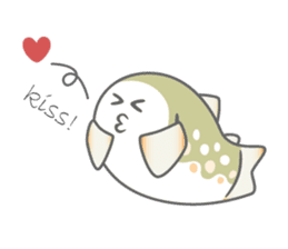 Japanese cute trout Iwana, and friends. sticker #881937