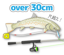 Japanese cute trout Iwana, and friends. sticker #881948