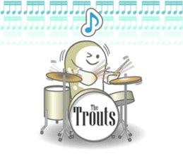 Japanese cute trout Iwana, and friends. sticker #881949