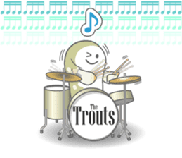 Japanese cute trout Iwana, and friends. sticker #881949