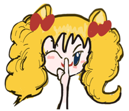 Cat and cat girl sticker #882379