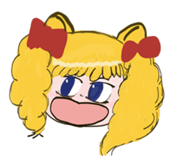 Cat and cat girl sticker #882386