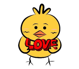Yellow bird Chappie of the happiness 3 sticker #883119
