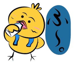 Yellow bird Chappie of the happiness 3 sticker #883124