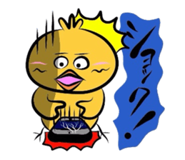 Yellow bird Chappie of the happiness 3 sticker #883153