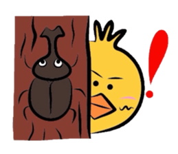 Yellow bird Chappie of the happiness 3 sticker #883158