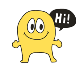 Cute Yellow Man sticker #883359