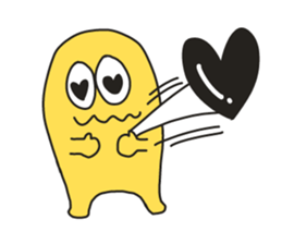 Cute Yellow Man sticker #883384