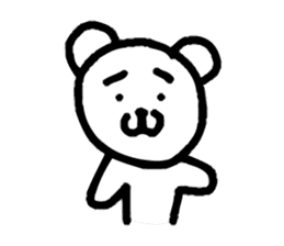 Dejected Bear sticker #883615