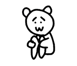 Dejected Bear sticker #883617