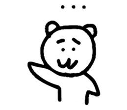 Dejected Bear sticker #883619