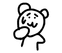 Dejected Bear sticker #883625