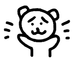 Dejected Bear sticker #883626