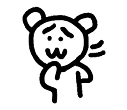 Dejected Bear sticker #883631