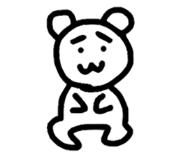 Dejected Bear sticker #883632