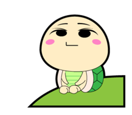 moon and turtle sticker #883857