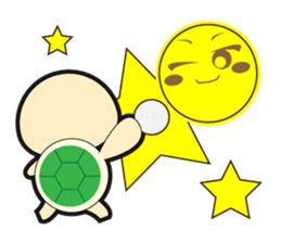 moon and turtle sticker #883861