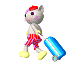 Neko-lala the cat with no tail sticker #883964