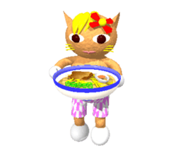 Neko-lala the cat with no tail sticker #883967