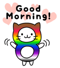 The Story of Rainbow-colored Cat sticker #884720