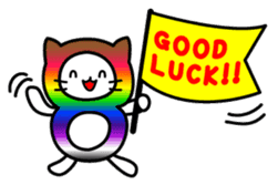 The Story of Rainbow-colored Cat sticker #884722