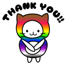 The Story of Rainbow-colored Cat sticker #884725