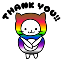 The Story of Rainbow-colored Cat sticker #884725