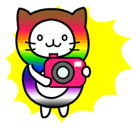 The Story of Rainbow-colored Cat sticker #884728