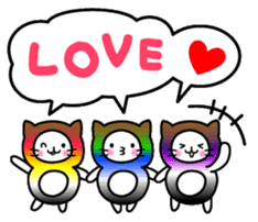 The Story of Rainbow-colored Cat sticker #884729