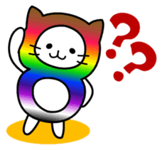 The Story of Rainbow-colored Cat sticker #884730