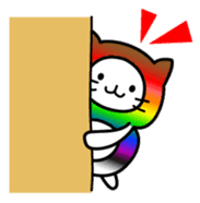 The Story of Rainbow-colored Cat sticker #884737