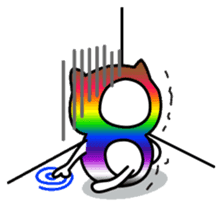 The Story of Rainbow-colored Cat sticker #884740