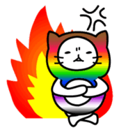The Story of Rainbow-colored Cat sticker #884749
