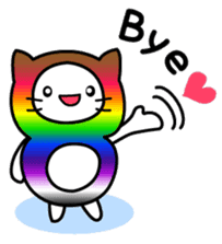 The Story of Rainbow-colored Cat sticker #884754