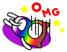 The Story of Rainbow-colored Cat sticker #884755