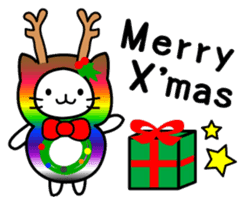 The Story of Rainbow-colored Cat sticker #884757