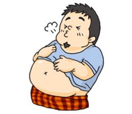 Everyday chubby man first. sticker #885144