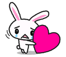 Lonely rabbit sticker #885688