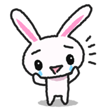 Lonely rabbit sticker #885695