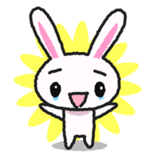 Lonely rabbit sticker #885699