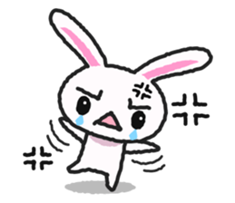 Lonely rabbit sticker #885700