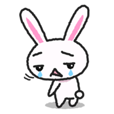Lonely rabbit sticker #885711