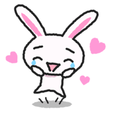 Lonely rabbit sticker #885714