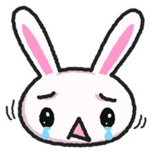 Lonely rabbit sticker #885718