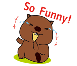 Mr. Wombat's Daily Life-English version sticker #885719