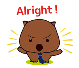 Mr. Wombat's Daily Life-English version sticker #885720