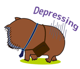 Mr. Wombat's Daily Life-English version sticker #885721