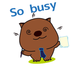 Mr. Wombat's Daily Life-English version sticker #885724