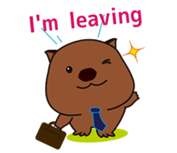 Mr. Wombat's Daily Life-English version sticker #885727
