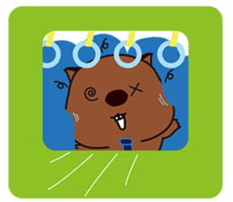 Mr. Wombat's Daily Life-English version sticker #885729